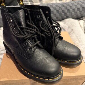 Dr Martens 101 UB Black Ambassador Soft Leather, W7, Worn Once, Box Included